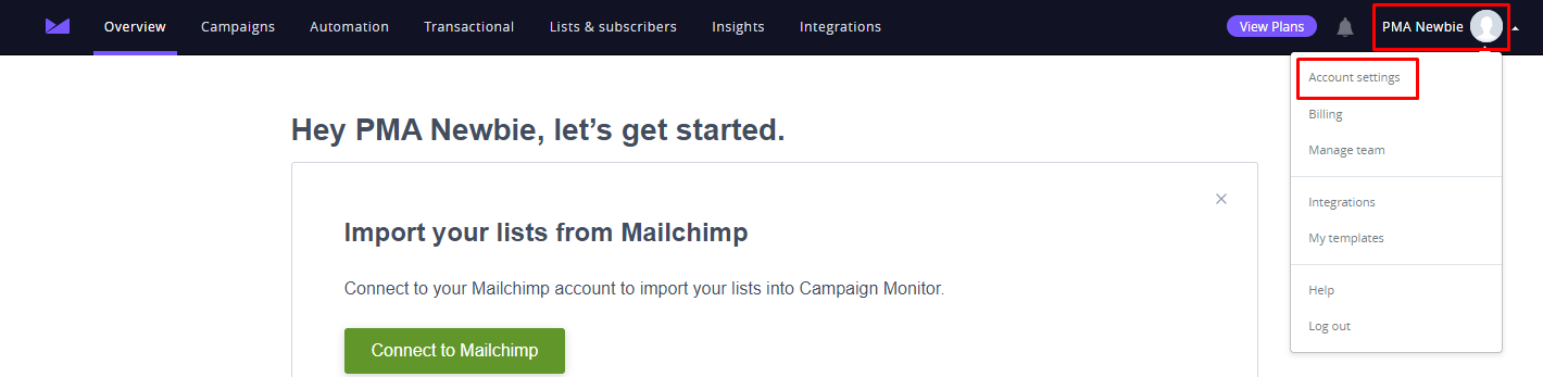 How To Connect To Campaign Monitor